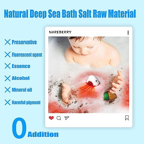 Shark Bath Bomb-4.06 oz, bomba de baño de tiburón más nueva 2023, bombas de baño de burbujas de animales marinos, cero aditivos, cuidado hidratante
