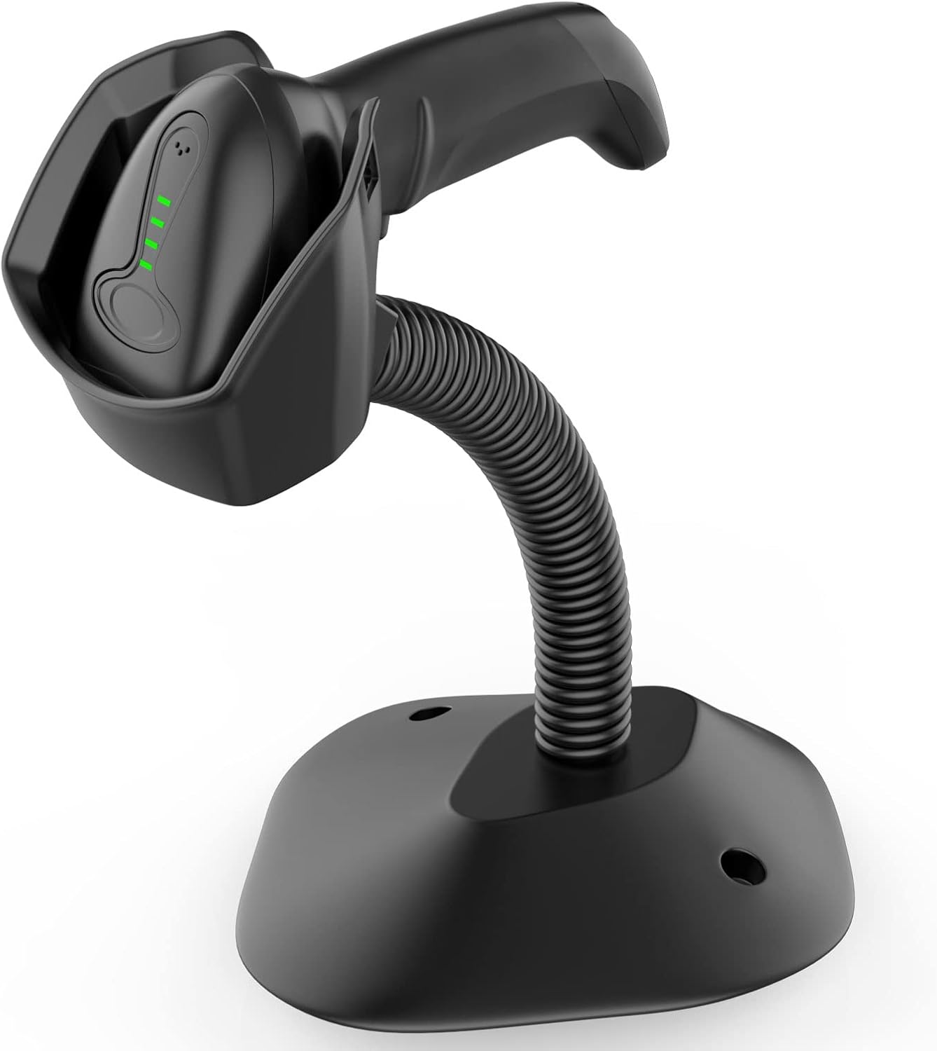 Symcode Soporte universal para escáner de código de barras manos libres, escáner de código de barras, soporte de cuna, ángulo base y cabeza