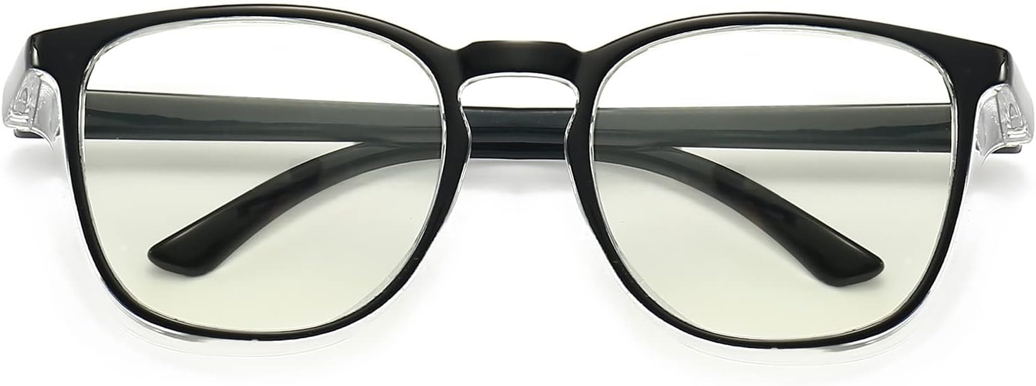 ALWAYSUV Myopía – Gafas clásicas negras envolventes con marco miope, para distancias cortas y miopes para mujereshombres, 3.0