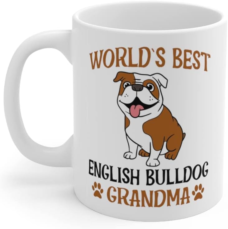 Regalos personalizados de bulldog inglés, la mejor taza de bulldog inglés del mundo, taza divertida de bulldog inglés, taza de bulldog inglés, tazas