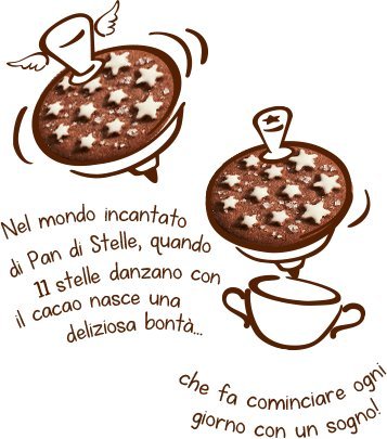 Mulino Bianco Galleta “Pan di Stelle” con cacao, avellanas y muchas estrellas mágicas de glaseado – 12.34 oz (350 g) Paquete de 4 Importación