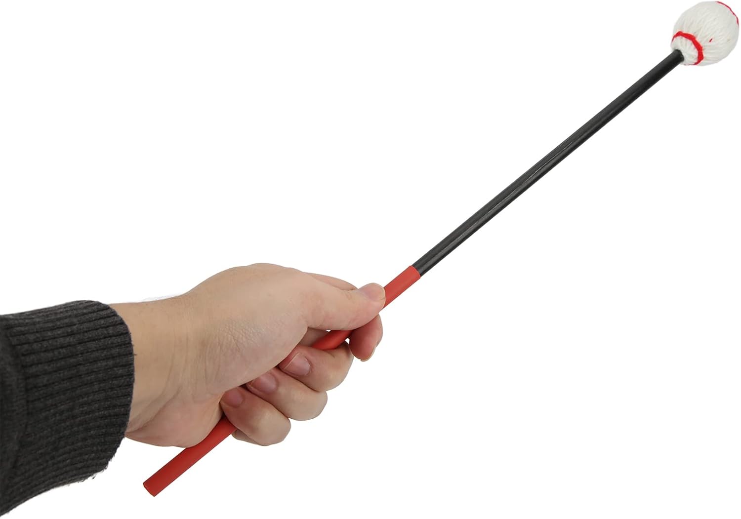 Marimba Mallets de hilo duro, mazos de marimba de percusión de marimba con cabeza de hilo medio, mazos de marimba para jugar con mango de madera