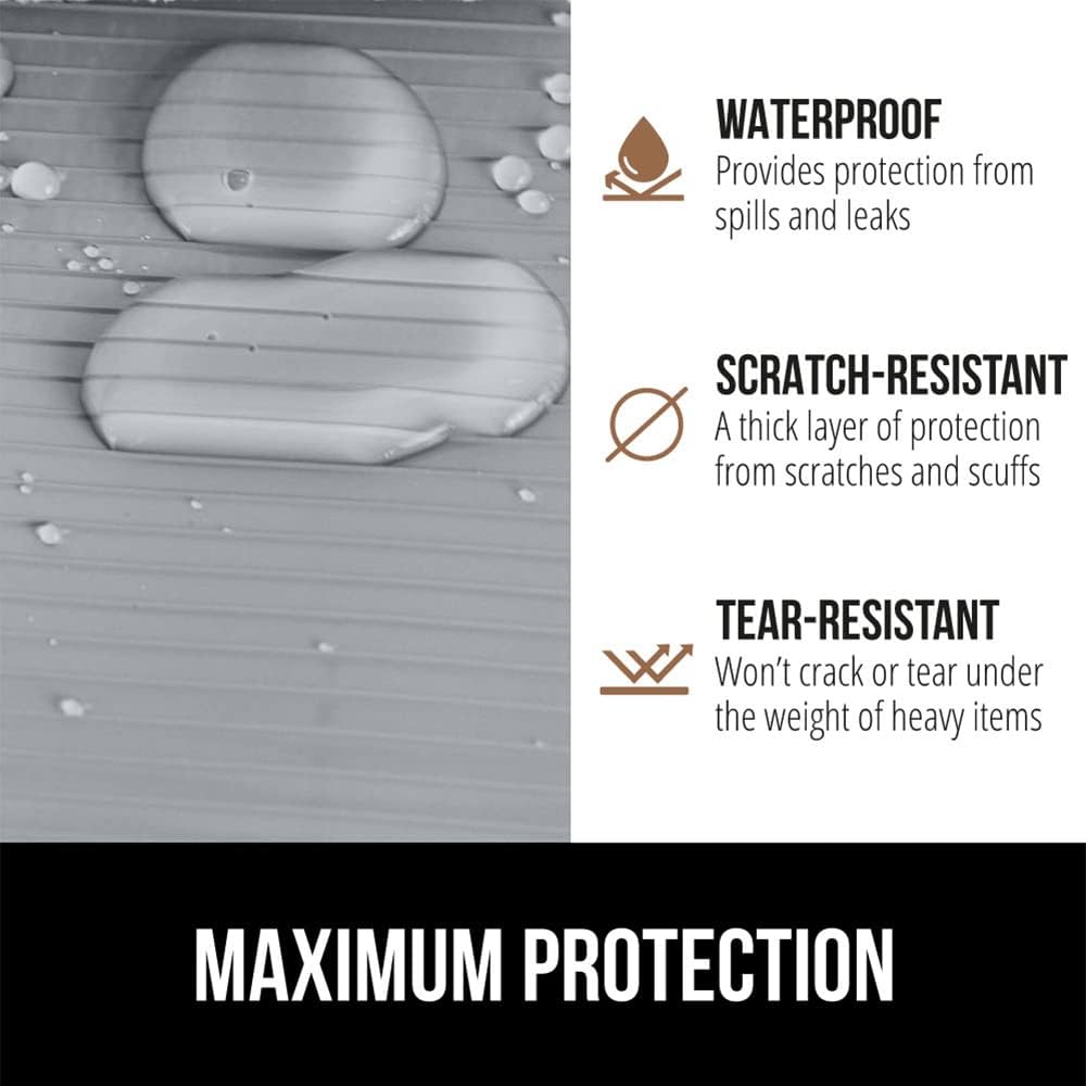 Gorilla Grip Forros originales antideslizantes para cajones y repisas rollo sin adhesivo duraderos y resistentes para alacenas, cocinas y