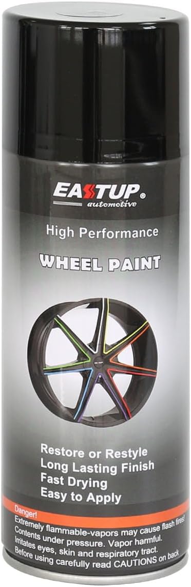 Pintura en aerosol negra de alto brillo de alta calidad, acabado brillante, alta durabilidad, resistente a la decoloración y secado rápido.
