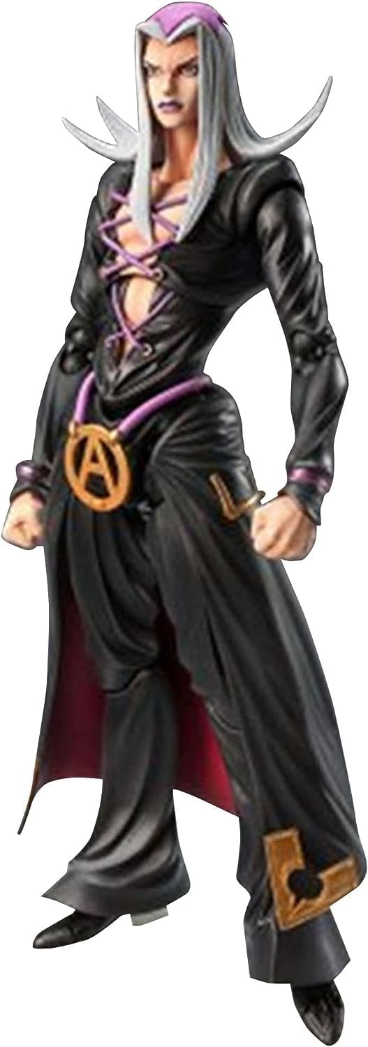 QAHEART Figura de anime de Leone Abbacchio de 5.9 in, modelo de estatua con accesorios, cara intercambiable, articulación movible, piezas