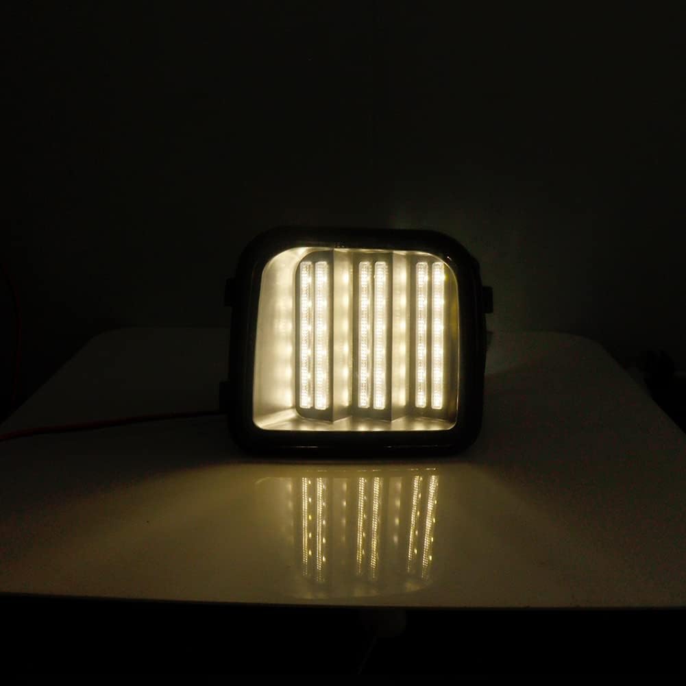 KENRTIR Para 2006 2007 2008 2009 2010 Hummer H3 H3T parachoques delantero esquina marcador lateral estacionamiento luces de señal de giro lente