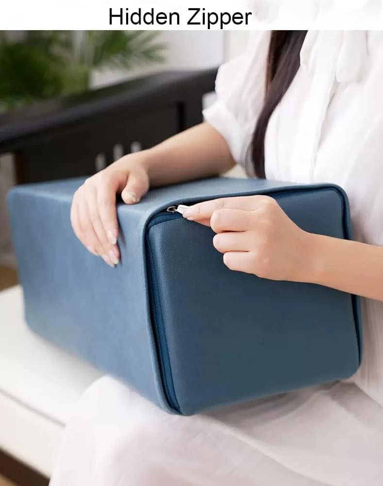 YURRO Cojín para reposabrazos de sofá cama, Funda impermeable de cuero PU, Almohada de soporte para sofá grueso, Relleno de huecos de cojín de