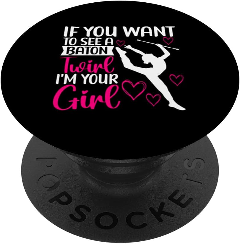Baton Twirling Outfit Majorette Baton Twirler PopSockets Standard PopGrip