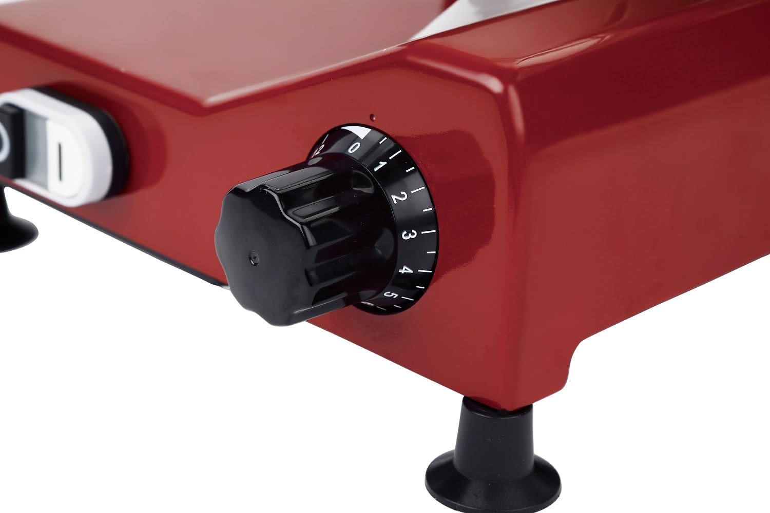 BESWOOD 10″ Premium Cromo plateado acero hoja eléctrica Deli carne queso rebanador de alimentos con plato de servir comercial y para uso doméstico