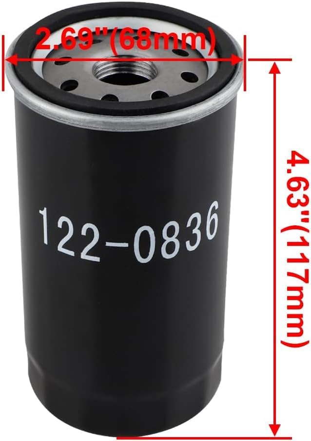 HUSWELL 122-0836 Filtro de aceite 1403116 Filtro de aire para Cummins Onan RV QG 55007000 Series HGJAA HGJAB HGJAC Spin-on Reemplaza 01220836 B7238