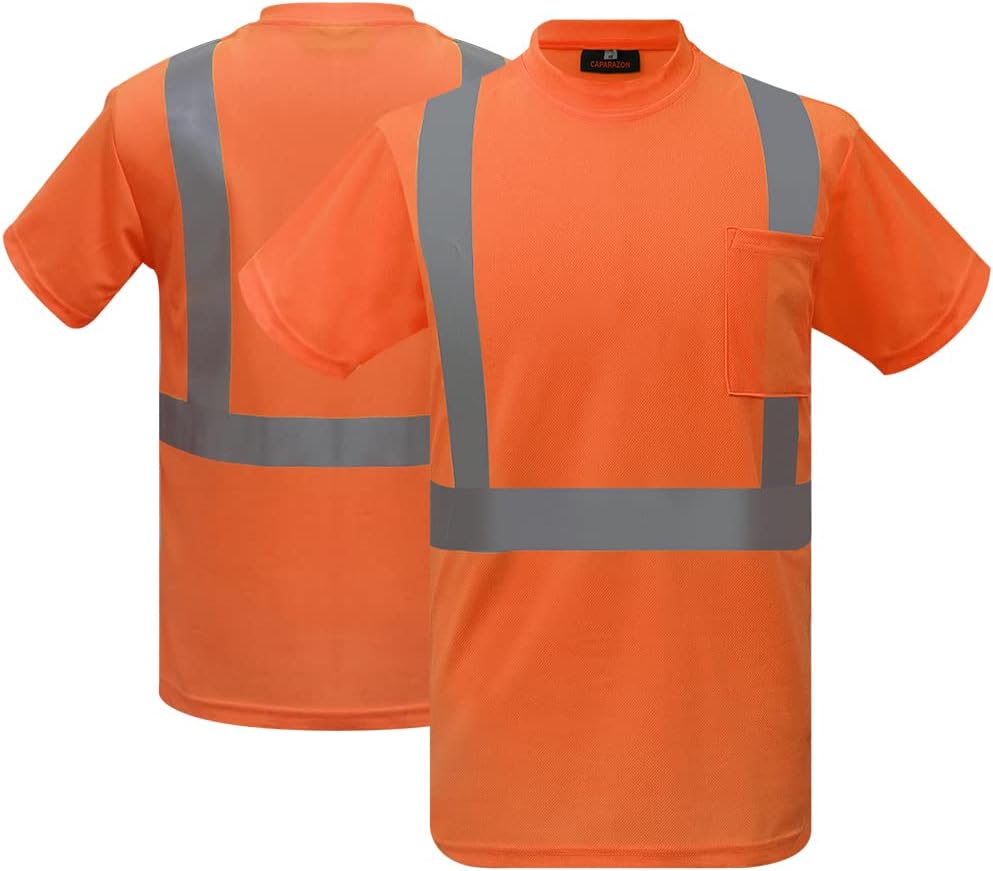 Camisa de seguridad ANSI Clase 2 Camiseta reflectante de alta visibilidad unisex