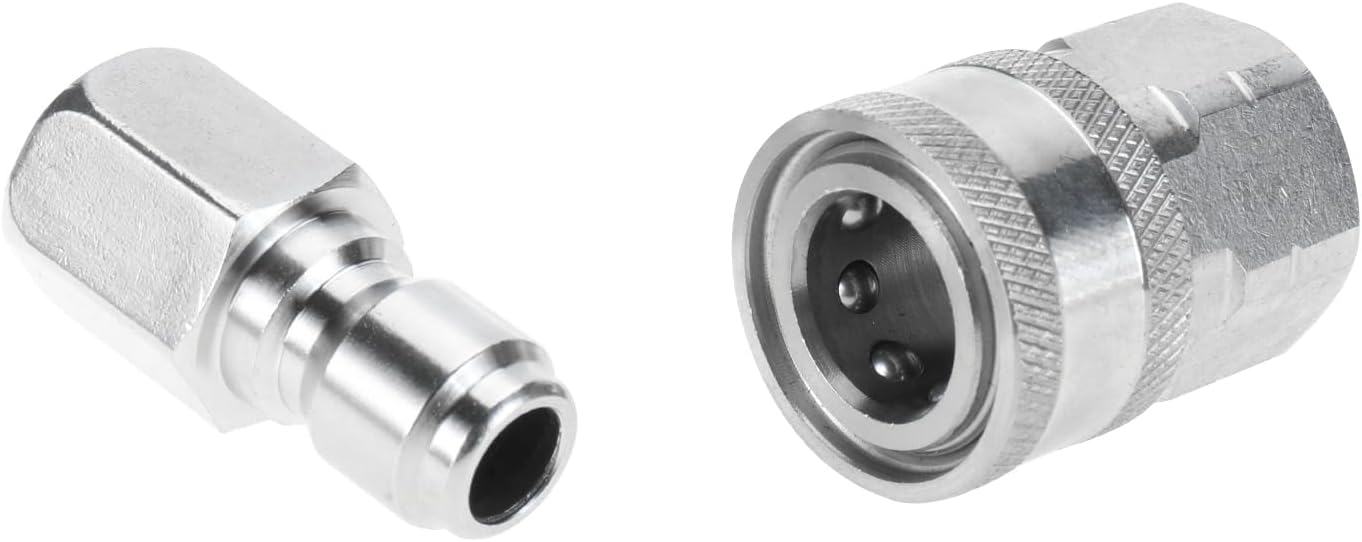 SanSanYa 10 Uds. NPT 38 de pulgada de acero inoxidable de 38 pulgadas Adaptadores de manguera Conector rápido Lavadora a presión Acoplador Conexión