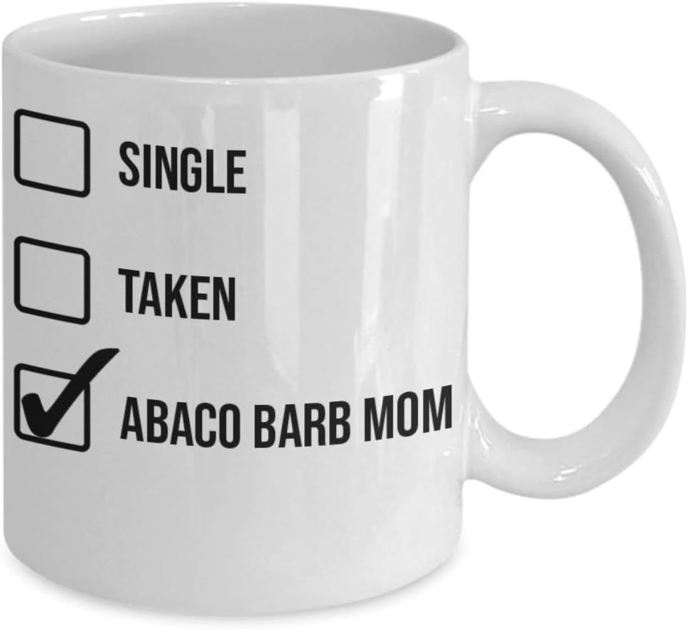 Valentine’s Day Abaco Barb Mom Mug – White 11oz 15oz Ceramic Tea Coffee Cup – Perfect For Travel And Gifts