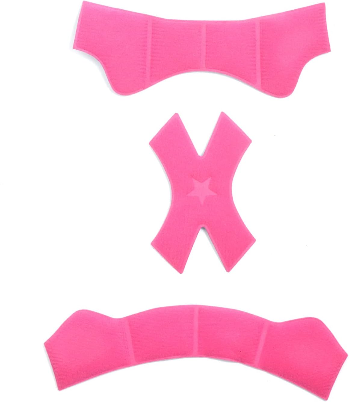 Kit de almohadillas de espuma con relleno interior para casco, esponja sellada azul-rosa, forro de protección, forro de protección, juego de