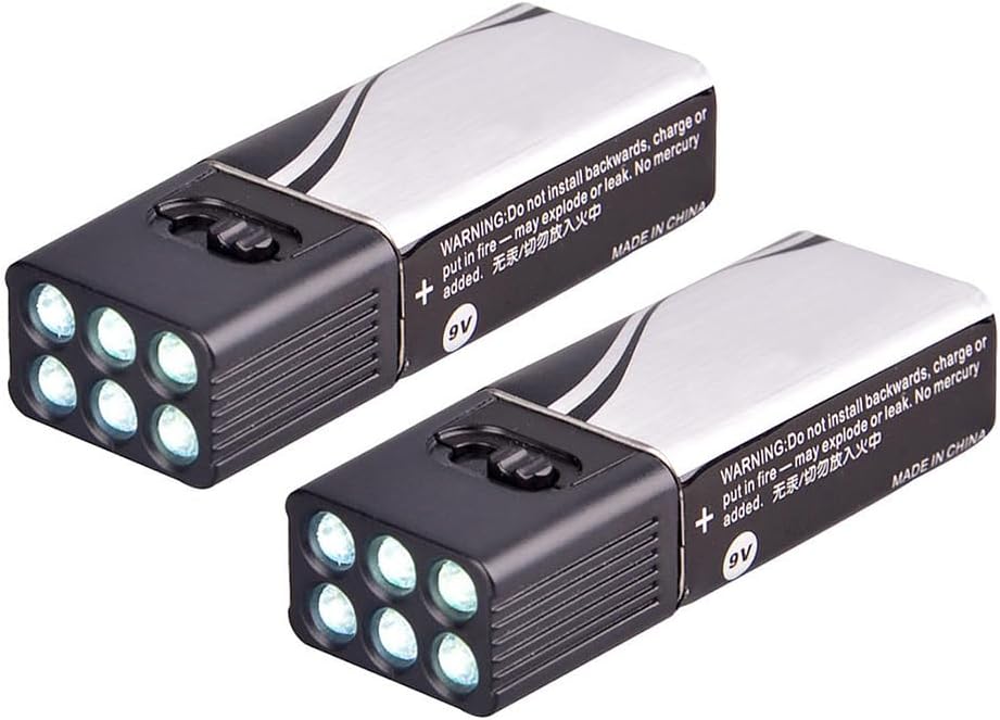 LIXADA Linterna de mano LED súper brillante, mini linterna de mano LED, linterna de mano con batería para acampar al aire libre, senderismo, caza,
