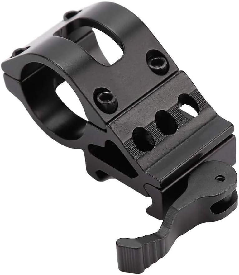 OutDoorBom Óptica linterna táctica Offset Picatinny Quick DetachRelease Mount para SurefireLáserLinternas