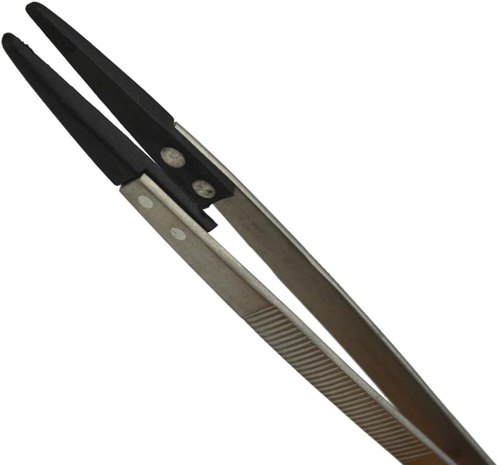6-14″ Fibra Blunt Punta Blunt Beading Gemstone Non-Marring Jewelry Tweezers