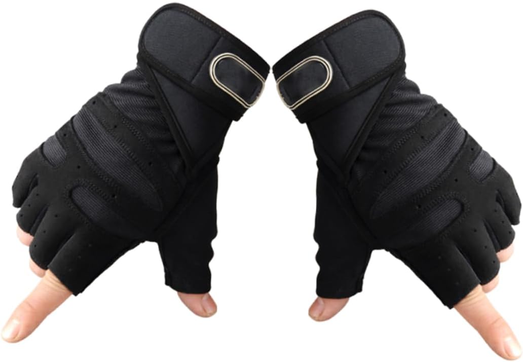 BESPORTBLE 3 Pairs Sports Gloves Exercise Gloves Gym Gloves Up Gloves Guantes para Gym Hombre Mens Glives Half-Finger Gloves Training Gloves Fitness