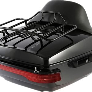 XMTMOTO Vivid Black King Tour Pack Kit Tour, paquete turístico+portaequipajes+respaldo+luz trasera de freno LED para Harley Davidson Touring Road XMTMOTO Vivid Black King Tour Pack Kit Tour, paquete turístico+portaequipajes+respaldo+luz trasera de freno LED para Harley Davidson Touring Road