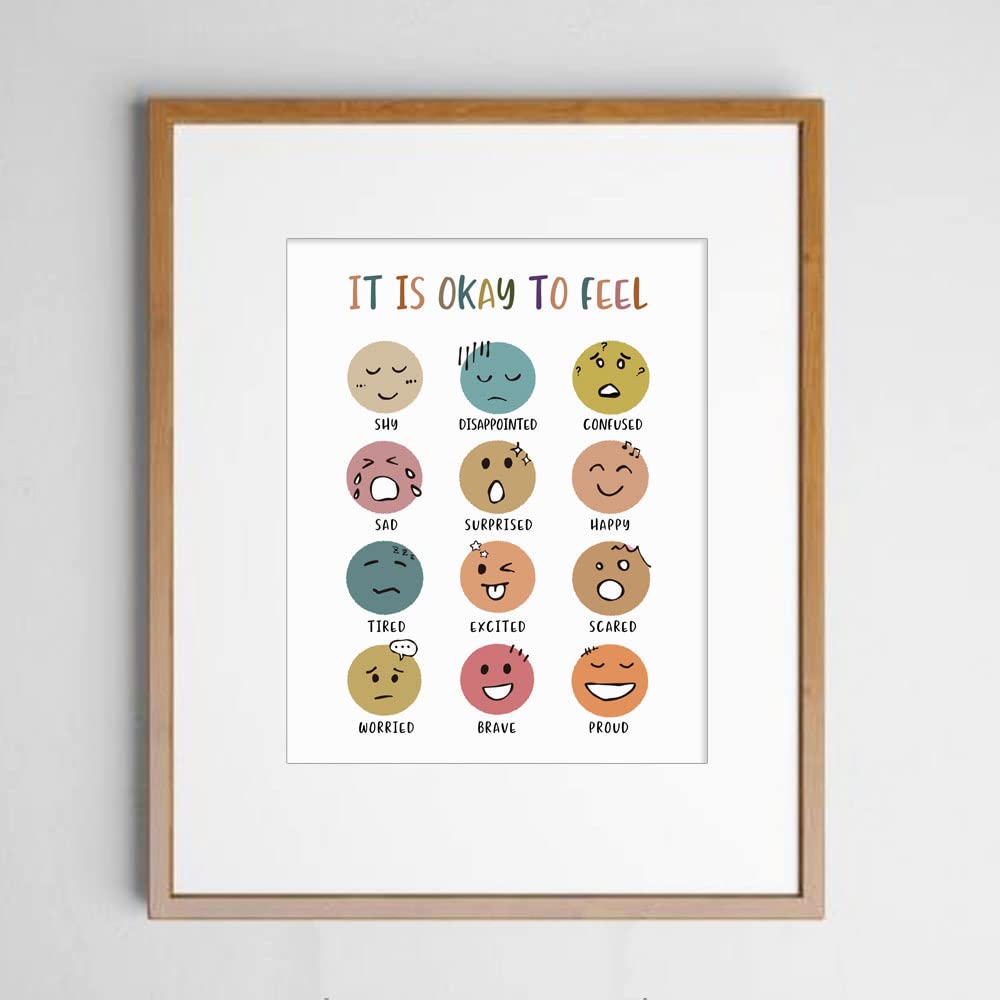 It Is Okay To Feel, Boho Classroom Decor, Mental Health, Playroom Decor, Child Art, Back To School, Teacher Gifts, Classroom Decor, Classroom Wall
