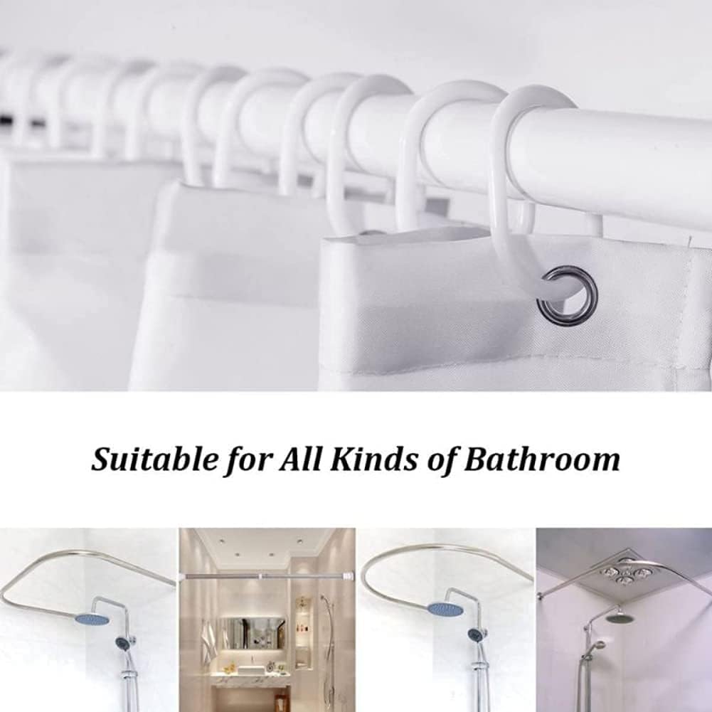 Juego de cortinas de ducha de Navidad con alfombras, cortinas de ducha impermeables de tela navideña para baño con cortina de ducha, juegos de