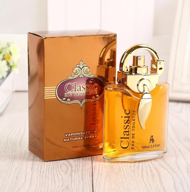 Perfumes árabes para hombres, 3.4 fl oz musulmán Eau de Parfum Toilette Halal Dubai Retro Fragancias Concentradas de Larga Duración Perfume Esencial