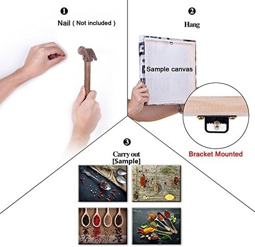 Mapa del mundo – Lienzo decorativo para pared para habitación de los niños, animales típicos en el mapa del continente, impresiones en lienzo para