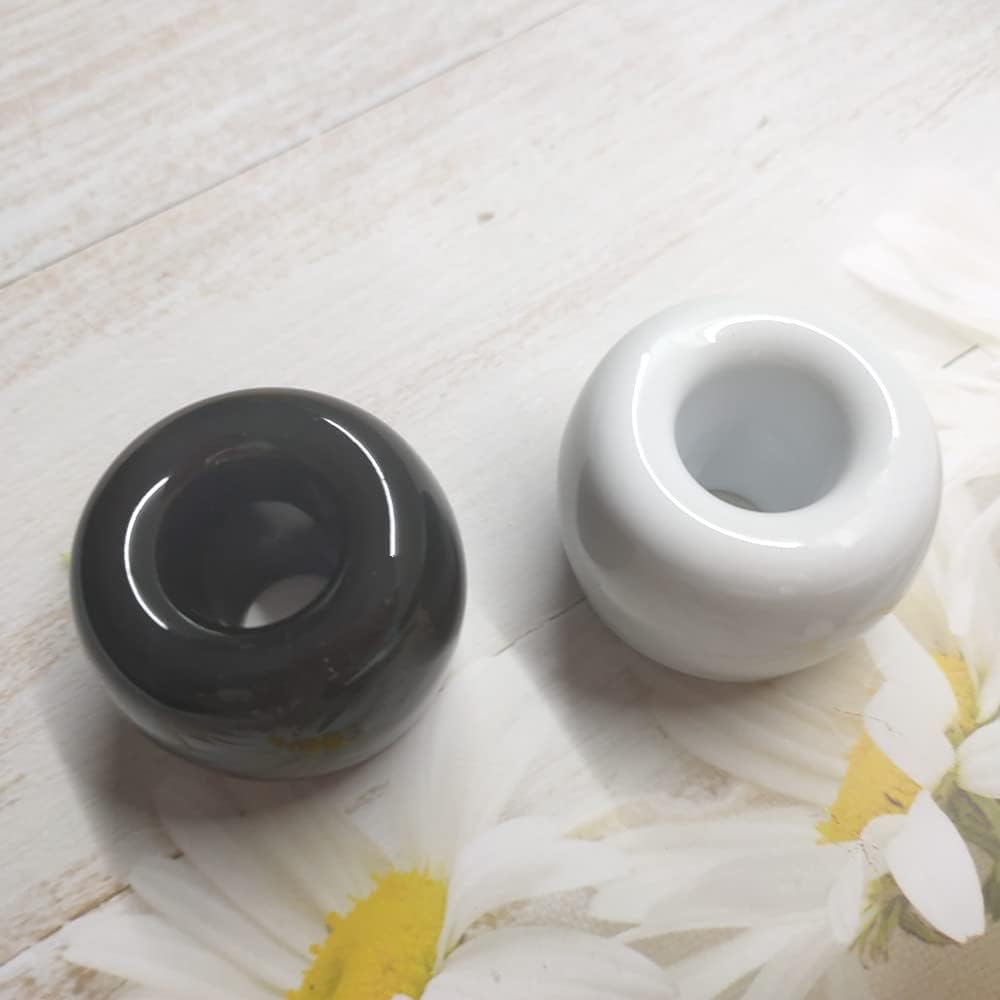 Mini soportes de cerámica para cepillos de dientes, 2 unidades, soporte para lápices de afeitar, soporte para cepillos de dientes para encimeras de