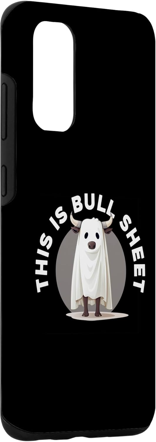 Galaxy S20 Funny Halloween Cow Ghost This Is Bull Sheet Funny Ghost Case