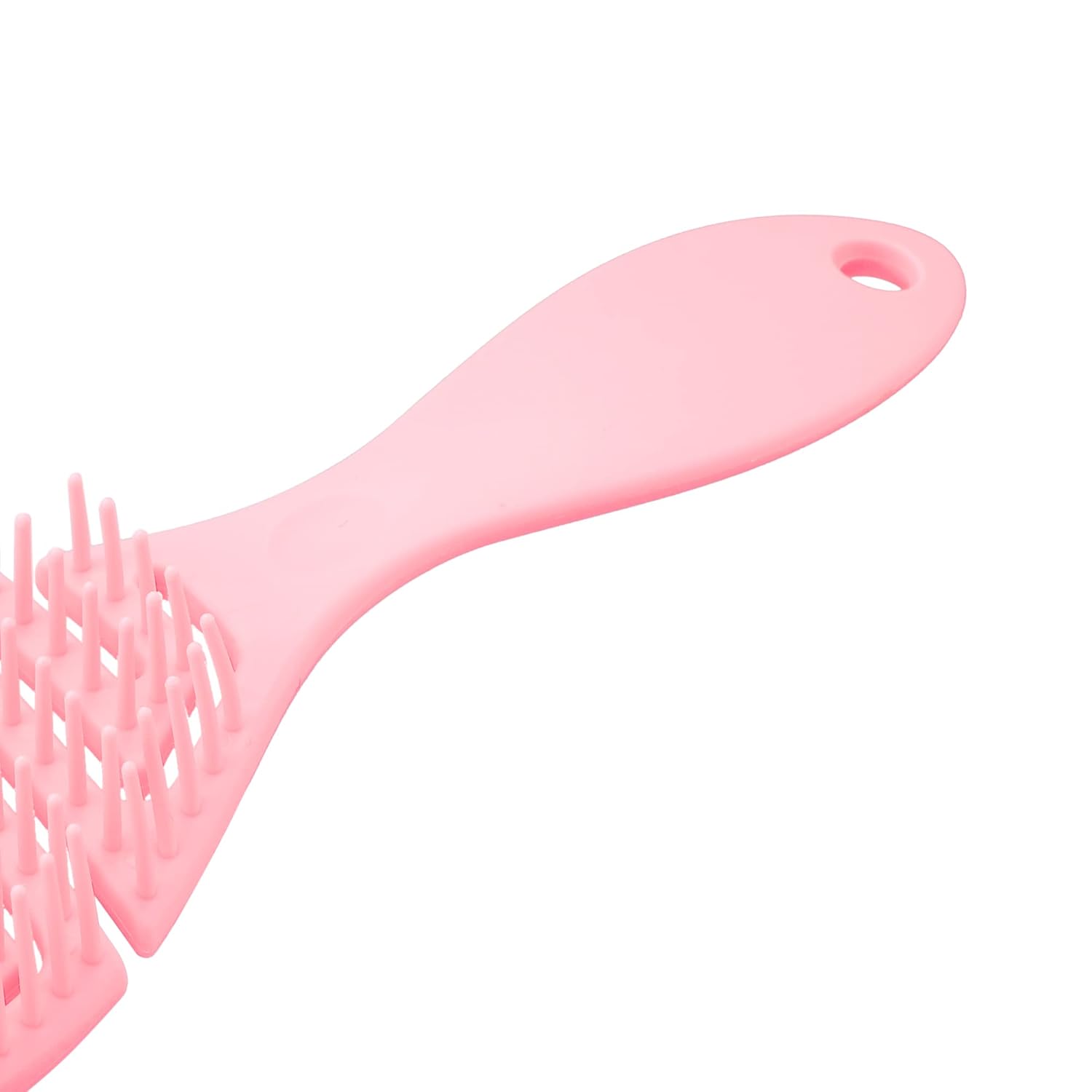VOCOSTE Cepillo de pelo de rejilla, cepillo desenredante de ducha necesita ventilar, cepillo desenredante de goma rosa