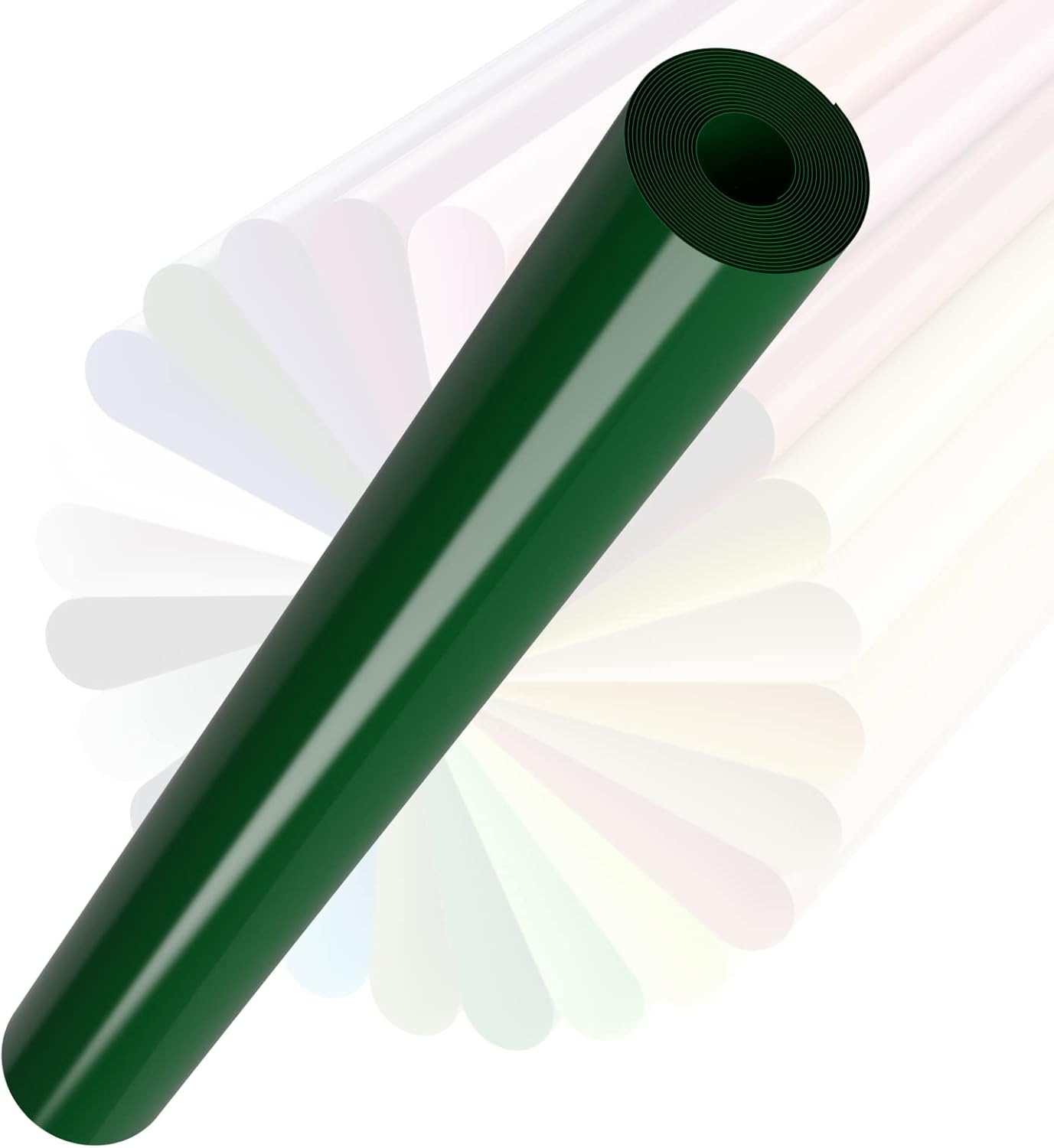 Xinart Rollo de vinilo verde militar para planchar de 12 x 8 pies, vinilo de transferencia de calor para camisas, vinilo HTV verde militar, fácil de