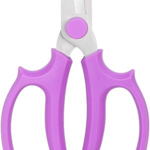 Tijeras de jardinería de hoja afilada púrpura de acero de aleación para cortar flores, recortar plantas de patio, floristería, setos de hierbas y Tijeras de jardinería de hoja afilada púrpura de acero de aleación para cortar flores, recortar plantas de patio, floristería, setos de hierbas y