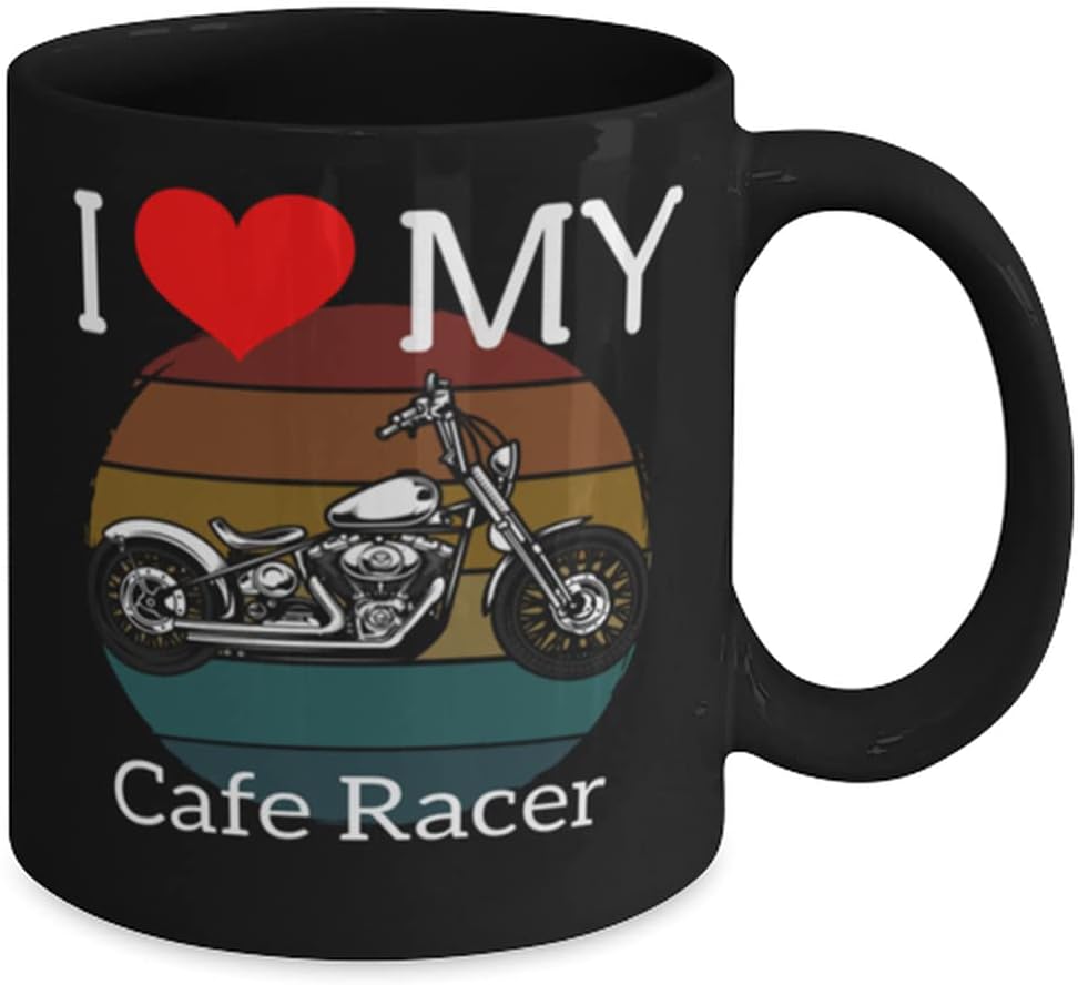 Cafe Racer Lovers Coffee Mug 11oz, black