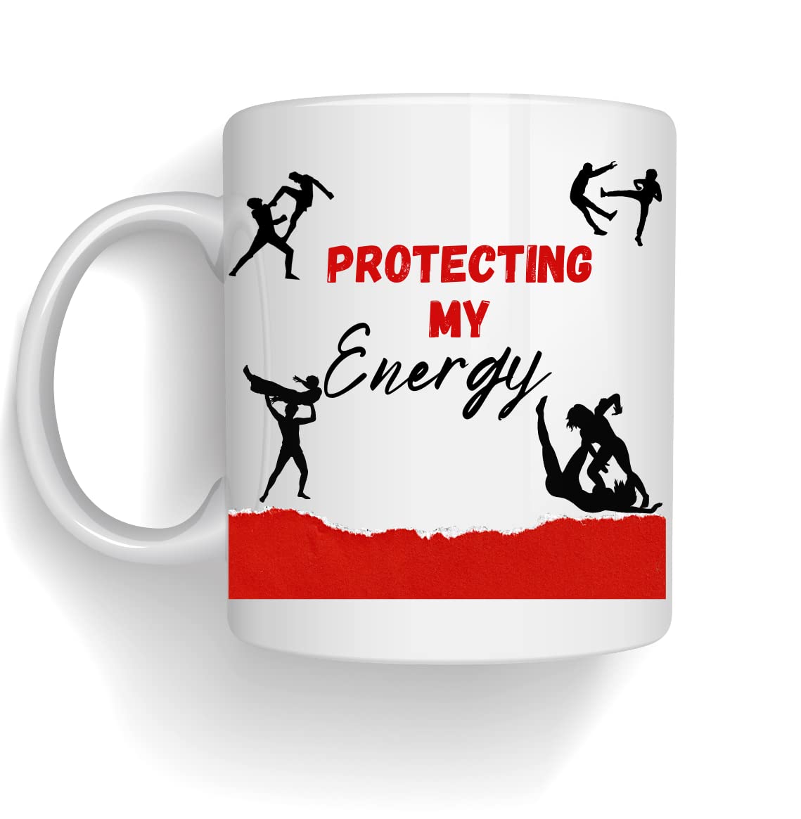 Protecting Energy Mug, Office Mug, Zine Mug, Funny Mug, Humor Mug, houmous Mug, Funny Drinkware, Gag gift