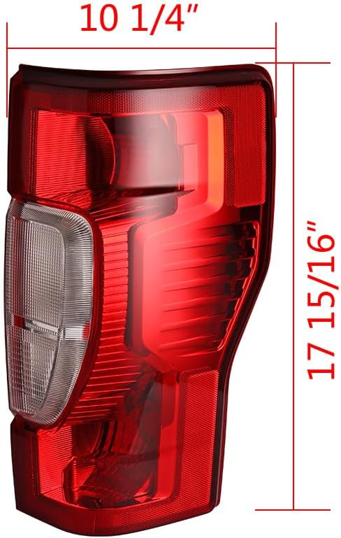 Luces traseras derechas para pasajero, lámpara trasera de freno compatible con Ford F250 F350 F450 Super Duty XL XLT Lariat King Ranch Regular Super