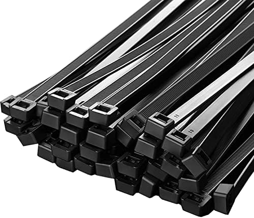 Bridas para cables de 10 pulgadas, paquete de 100 unidades, resistentes a los rayos UV, resistentes a la tensión, de grado profesional, 75 libras