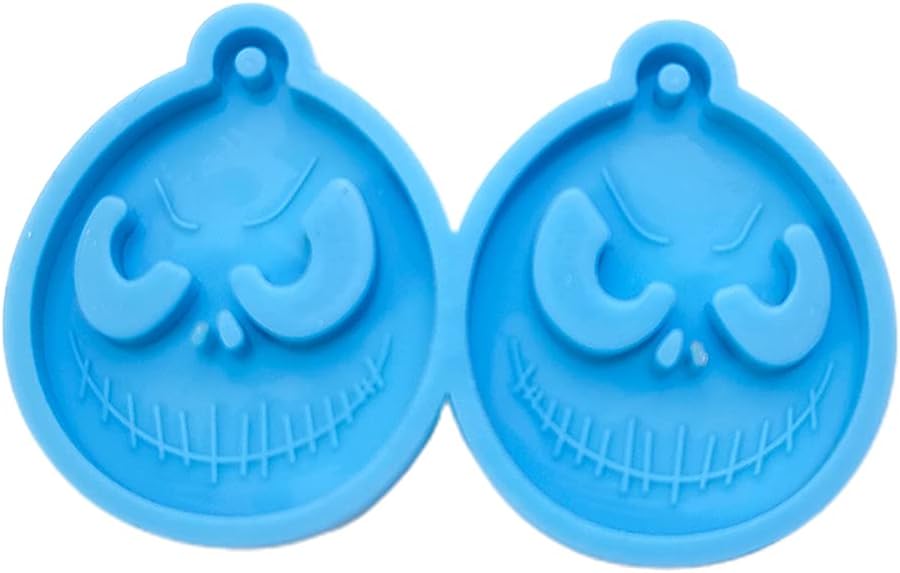 Moldes de resina para pendientes, moldes para aretes, aretes de Halloween, molde de silicona, aretes hechos a mano, colgantes para gotas de oído,