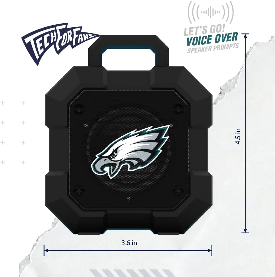 SOAR – Altavoz inalámbrico unisex con Bluetooth y luz LED, diseño Shockbox de la NCAA