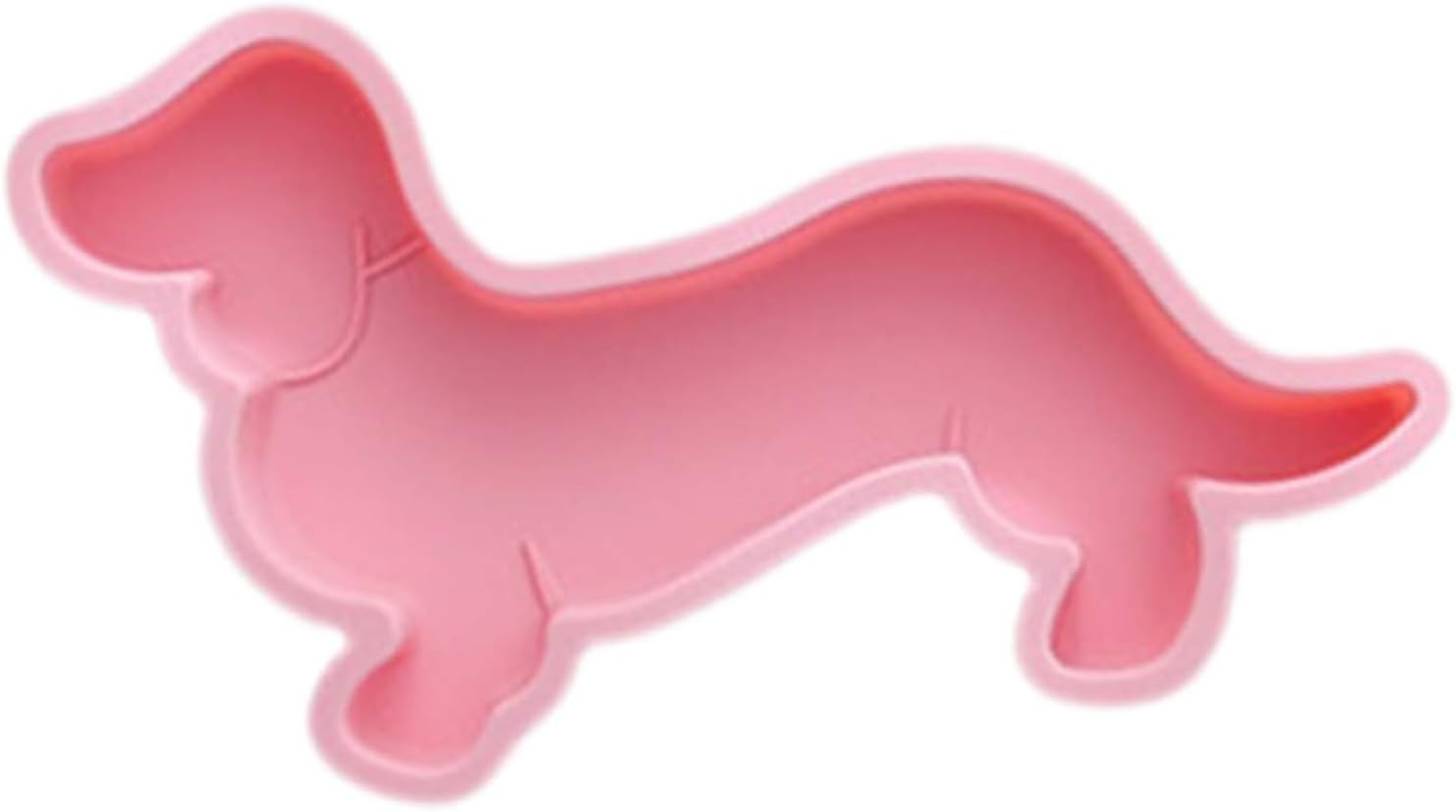 Molde de silicona 3D para hornear, lindo molde para pastel de perro salchicha para cachorros, molde de silicona con forma de animal, molde de