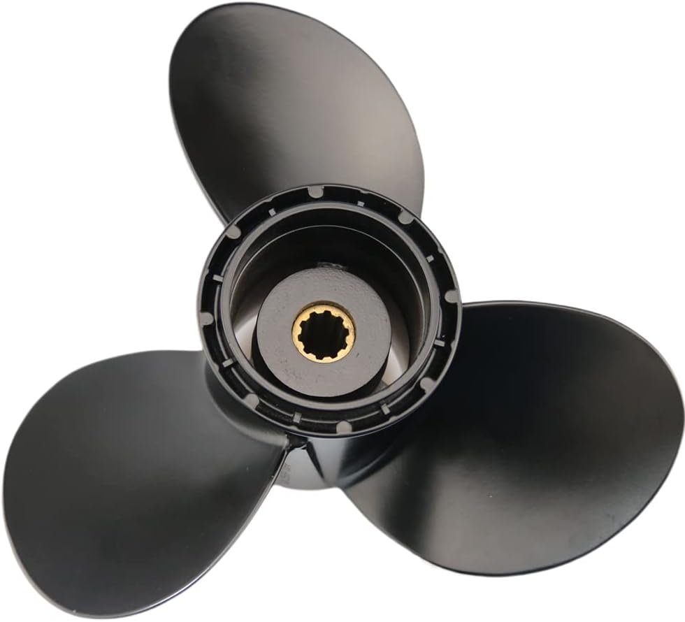 Boatman Hélice 10 14×9 10 14×10 10 14×11 10 14×12 10 14×13 10 14×14 10 14×15 Ajuste Suzuki Motor fuera de borda DT25 DF25 DT30DF30,10 dientes