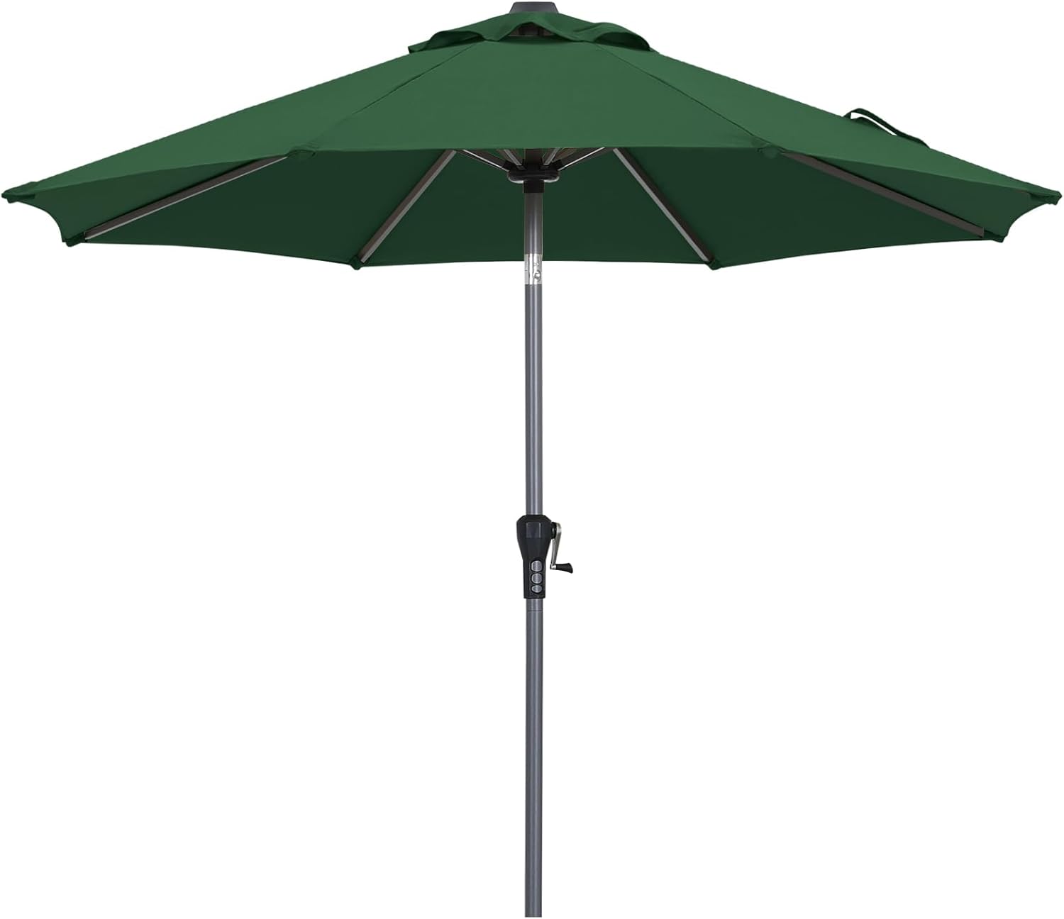 ABCCANOPY Patio Umbrella – Outdoor Fade-Resistant OLEFIN Table Umbrella, Aluminum Pole Market Umbrellas with 8 Sturdy Ribs and Auto Tilt for Patio