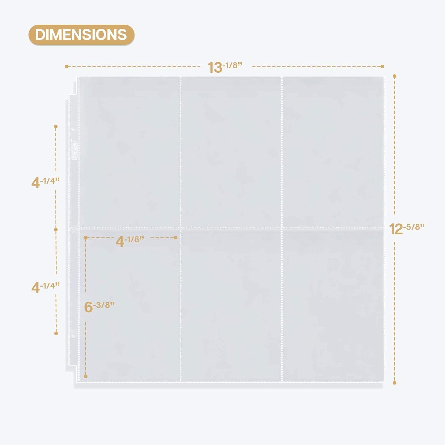 Dunwell Páginas de repuesto para álbum de fotos de 12 x 12 pulgadas (retrato de 4 x 6, paquete de 25) con capacidad para 300 fotos de 4 x 6
