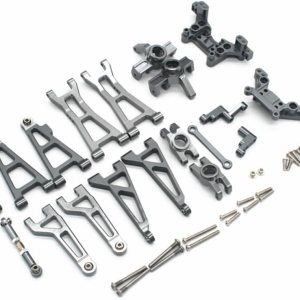 Compatible con piezas de automóvil Hyper GO RC, accesorios de actualización de metal, traje de uso vulnerable con soportes de choque, para automóvil Compatible con piezas de automóvil Hyper GO RC, accesorios de actualización de metal, traje de uso vulnerable con soportes de choque, para automóvil