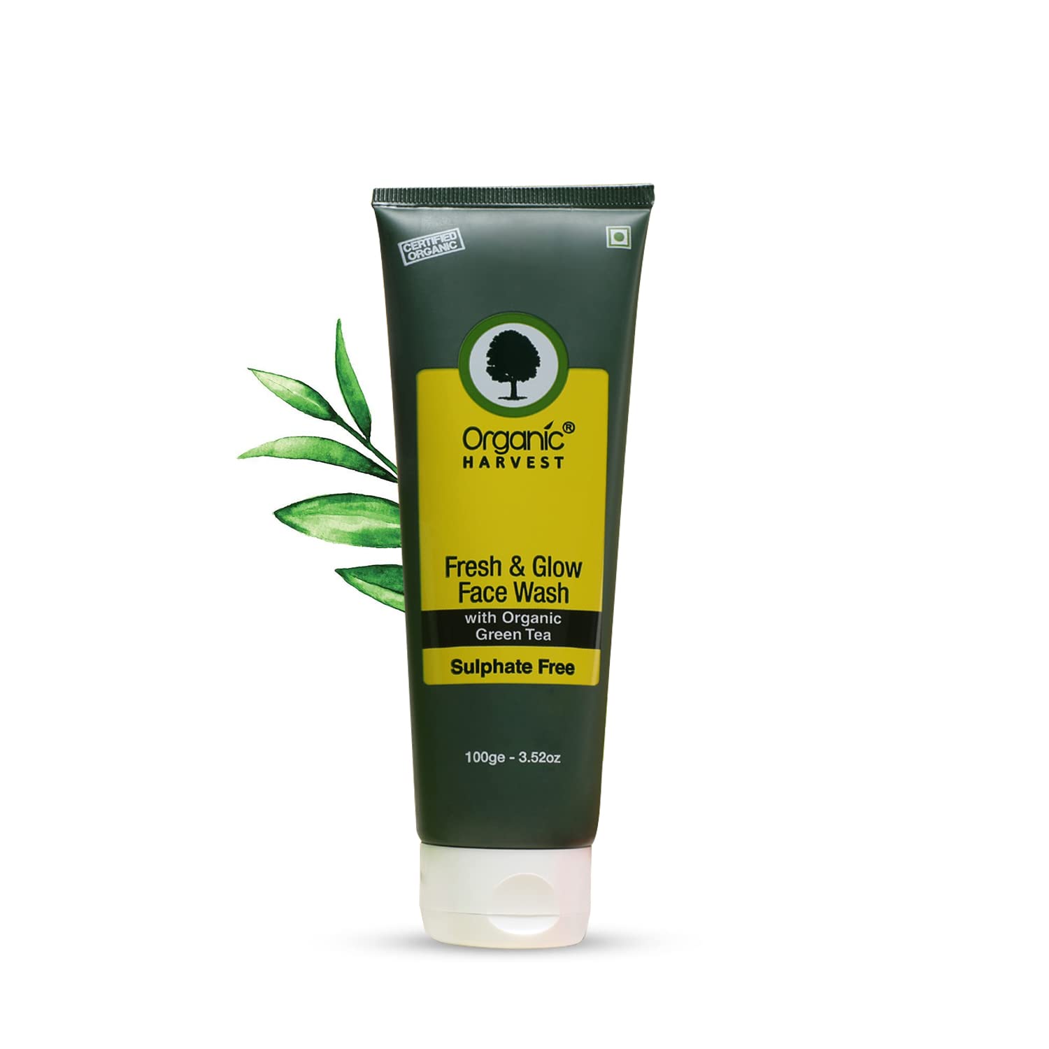 Organic Harvest Jabón facial Youthful Glow azafrán y leche de avena  Para limpieza profunda  Elimina impurezas  Para hombres y mujeres  100%