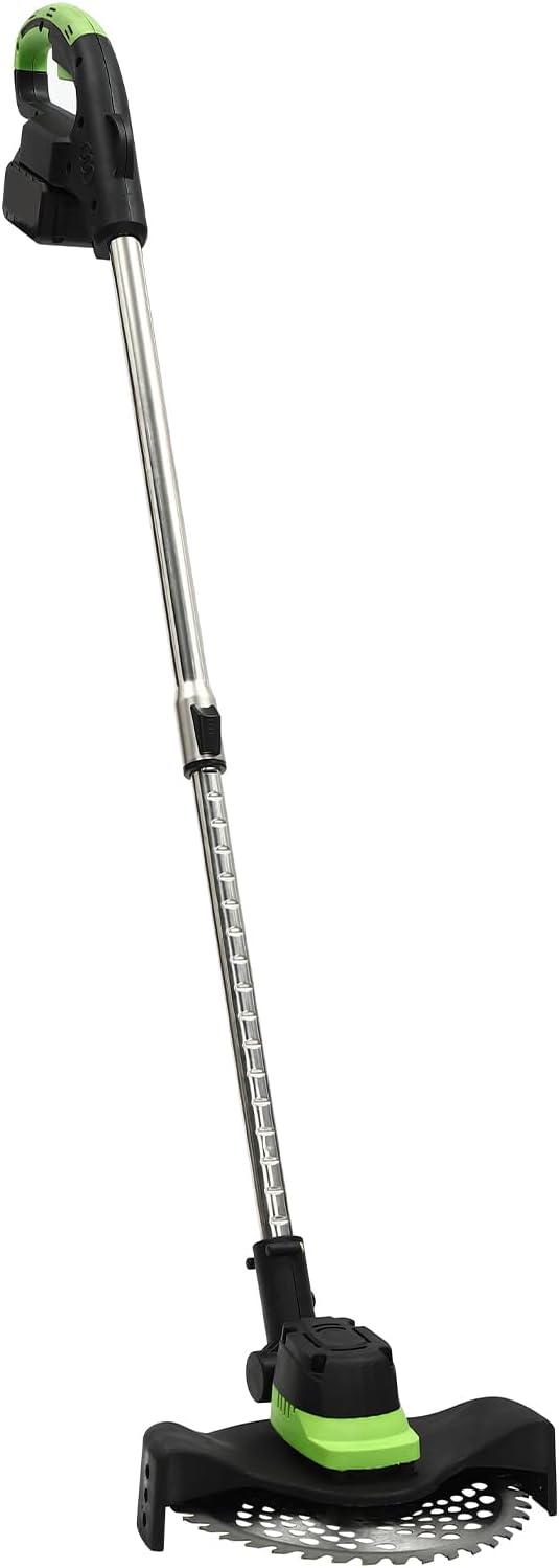 Cortadorabordeadora de césped inalámbrica de 7.87 pulgadas, funciona con pilas, para el cuidado del césped, el trabajo en el patio (2 baterías y