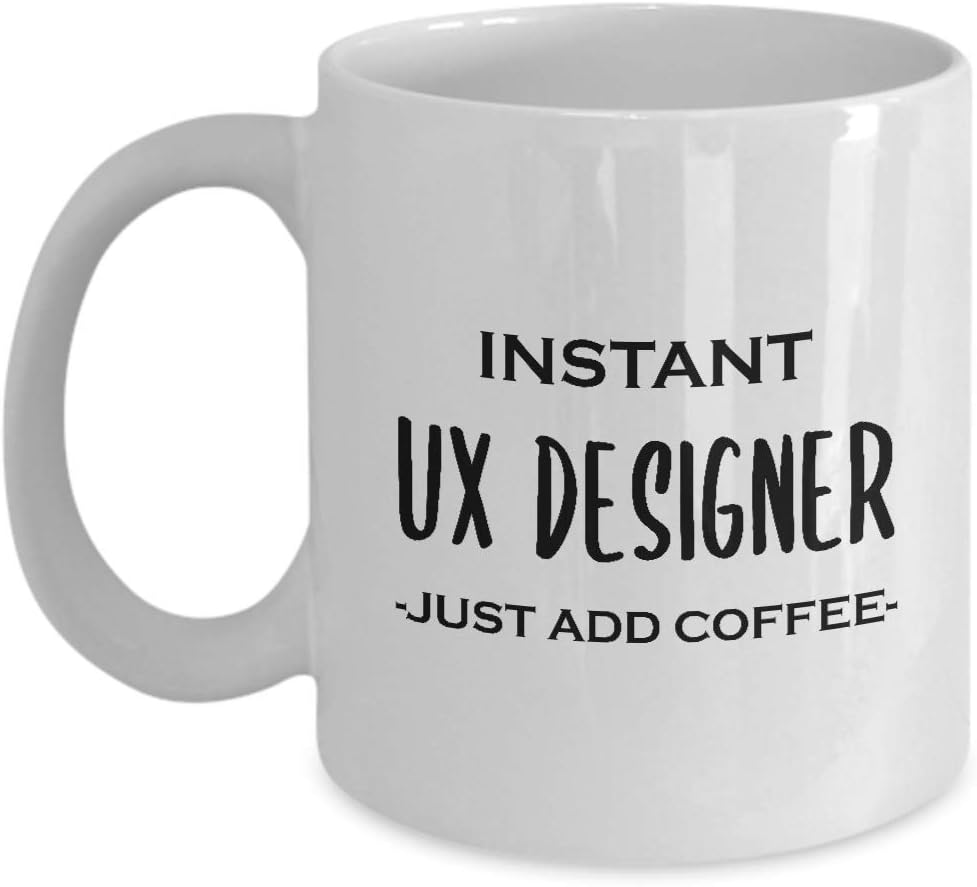 Gifts for UX Designer Coffee Mug Tea Cup – User Experience UI User Interface Design Artist Team Dept Graphic Digital Multimedia Creative Funny Cute