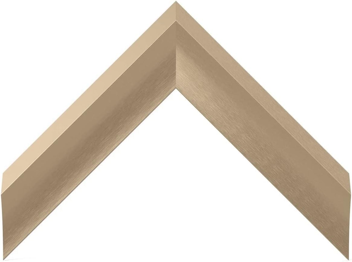 Frame My TV Deco – Marcos de TV prismáticos de aleación, bisel de oro pálido compatible solo con Samsung The Frame TV (50 pulgadas, compatible con