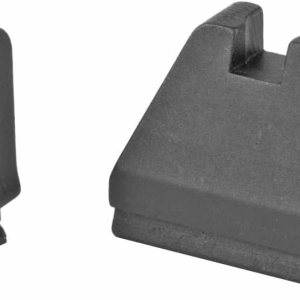 AMERIGLO Juego de altura 9XL negro. Compatible con Glock (excepto 42,43 variantes), 9XL alto negro dentado .500 pulgadas frontal, negro plano .600 AMERIGLO Juego de altura 9XL negro. Compatible con Glock (excepto 42,43 variantes), 9XL alto negro dentado .500 pulgadas frontal, negro plano .600