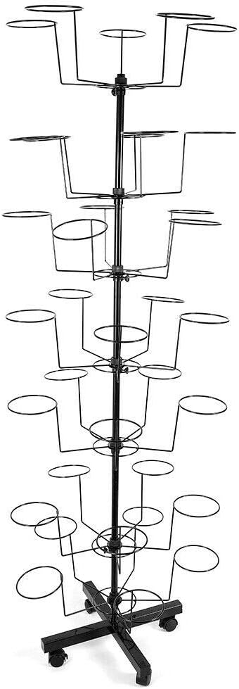 TFCFL Soporte para sombreros de 7 niveles, soporte de exhibición de sombreros, organizador de sombreros de béisbol, estante de sombrero de vaquero,