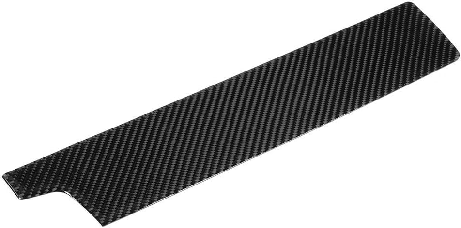 Terisass Cubierta de panel de control central de copiloto de fibra de carbono, calcomanías interiores de salpicadero, accesorios de automóvil para